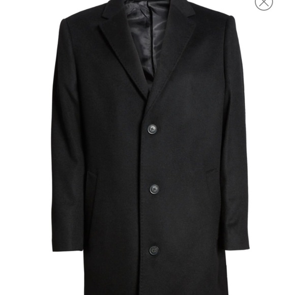 🎉Host Pick. NWT. Men’s Wool Trench Coat in Black Size 48” - Picture 4 of 15